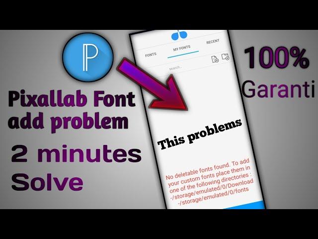 How To Solve Pixallab Fonts Add Problem 2022 |How To Install Custom Fonts In Pixellab |