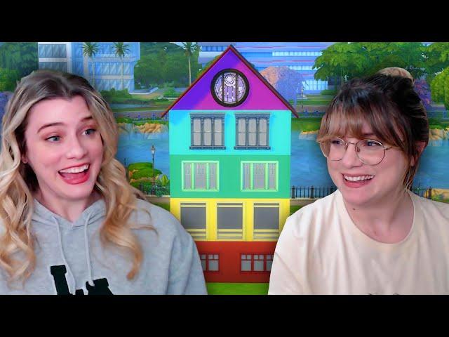 building a house in the sims but every room is a different color AGAIN