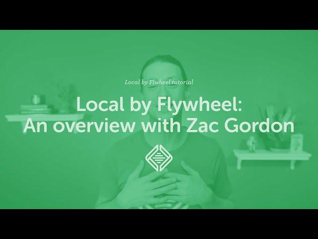 Local tutorial: An overview with Zac Gordon