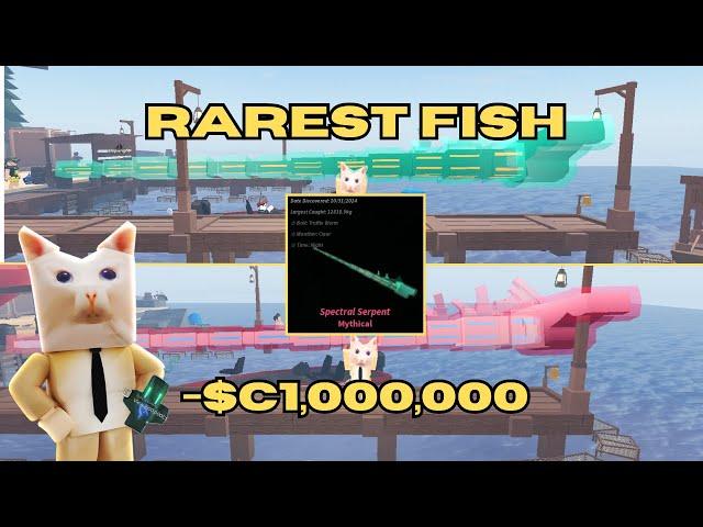 I SPENT $1,000,000 GETTING THE RAREST FISH (Spectral Serpant) | Roblox Fisch