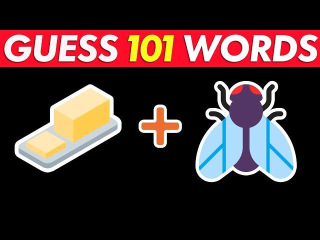 Guess the 101 Words by Emoji | Ultimate Emoji Challenge | Emoji Quiz