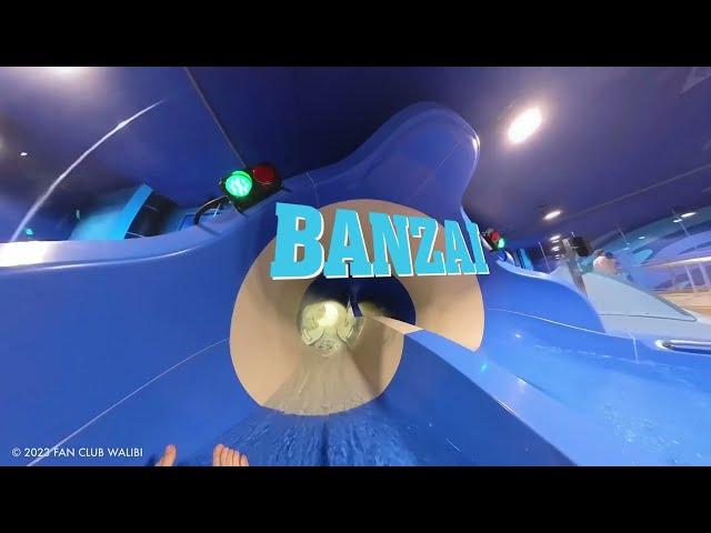 NEW Dueling Rocketblast Water Slide ‘Banzai’ | Aqualibi Belgium | POV 2023