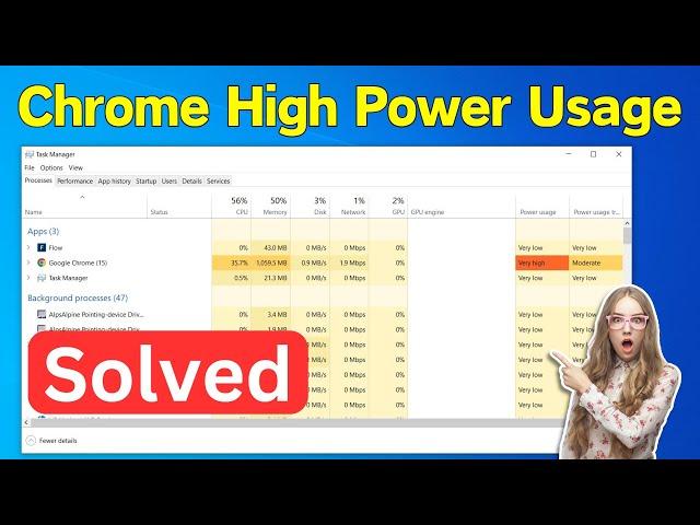 How To Fix Google Chrome Very High Power Usage Windows 11/10 | High Power Usage Chrome (Easiest Way)