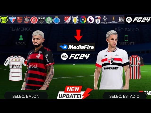  ATUALIZAÇÃO! FC 24/25 MOD FiFA 14 Patch 100% Atualizado  Kits24-25  Gráficos HD