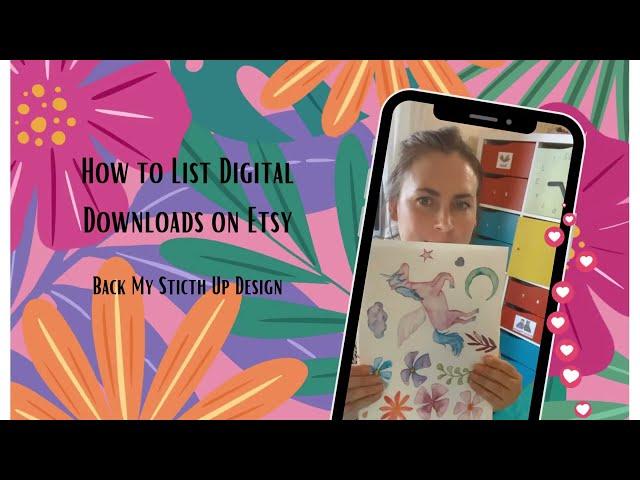 Add a Seamless Pattern or Digital Download listing to Etsy; How to make Passive Income from your Art