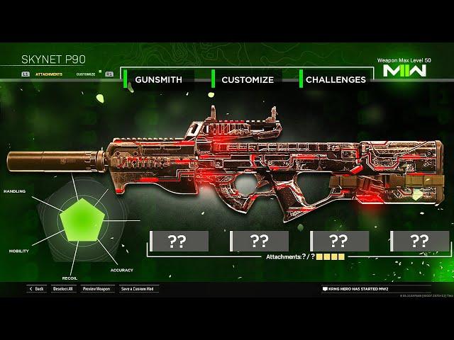 new *SECRET* WARZONE 2 P90...  (Best P90 Class Setup Meta)