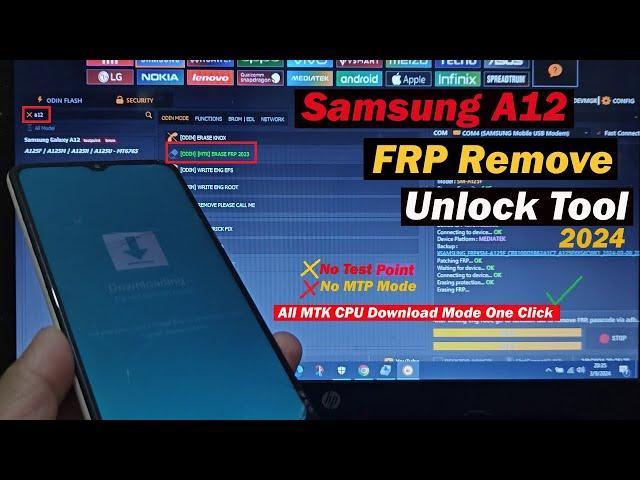 Samsung A12 FRP Remove Unlock Tool ! All Samsung MTK CPU Download Mode FRP Remove One Click