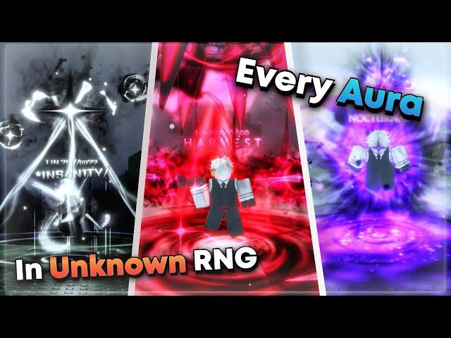 All Auras Showcase | Unknown RNG