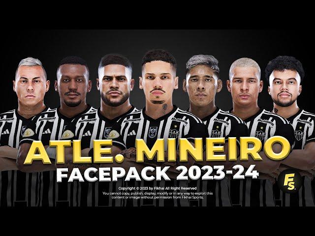 Atletico Mineiro Facepack 2023/24 Season - Sider and Cpk - Football Life 2024 and PES 2021