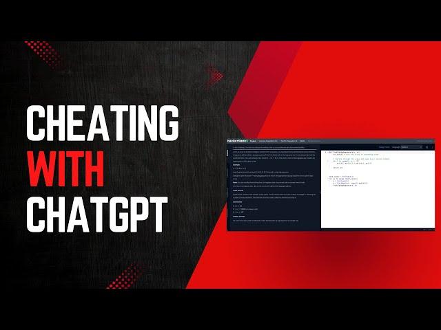 [ChatGPT] Can I cheat with ChatGPT for coding challenges or interviews? What can it do in 30 min?