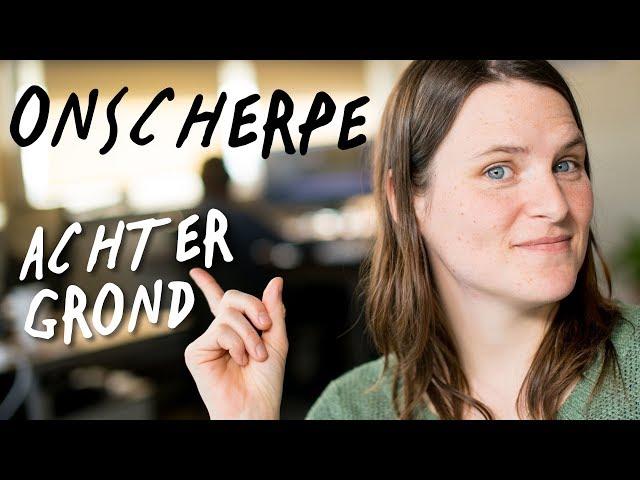 Een onscherpe achtergrond maken | Video en Foto | Bokeh | de Videomakers