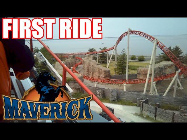 FIRST RIDE on MAVERICK - Cedar Point!!! (Back Row POV)