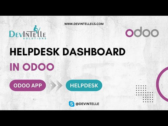 Helpdesk dashboard in Odoo