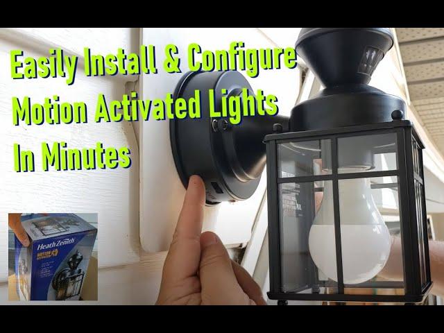 Motion Detection Lights - Easily Install - Cheap DIY Security For Your House - HZ 4132 BK