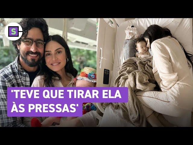 Filha de 2 meses de Thaila Ayala e Renato Góes faz operação: 'Novo coração'