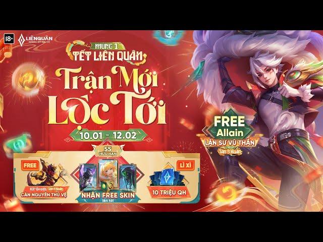  MÙNG 1 TẾT LIÊN QUÂN, TRẬN MỚI LỘC TỚI - Garena Liên Quân Mobile