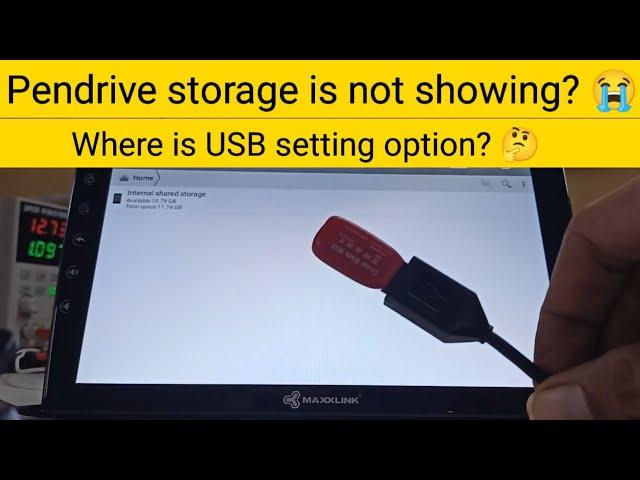 USB Settings: USB not detecting when you're connecting? Where is USB setting in Android car stereo?