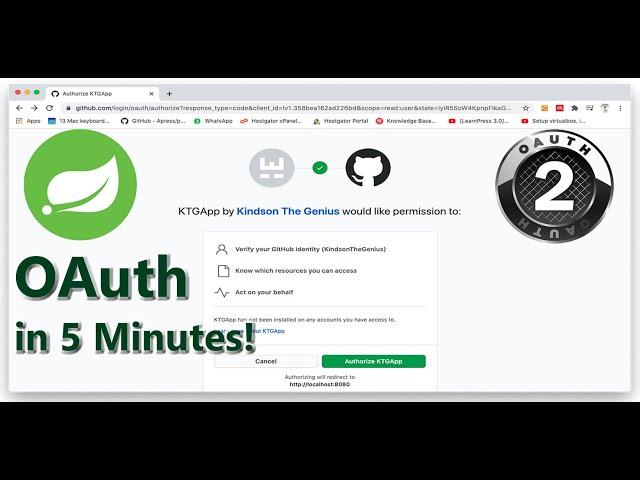 How to Add OAuth 2 0 in Spring Boot (Github) Step by Step in 5 minutes