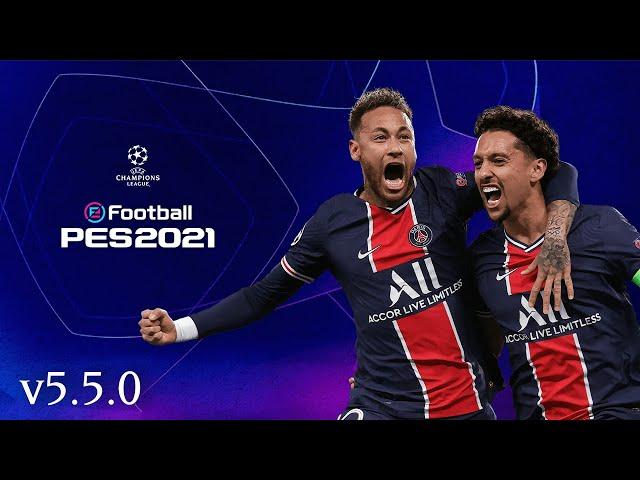 UCL Patch Pes 2021 Mobile (v5.5.0) | UCL Startscreen, Graphics, New BGM, Licensed Teams