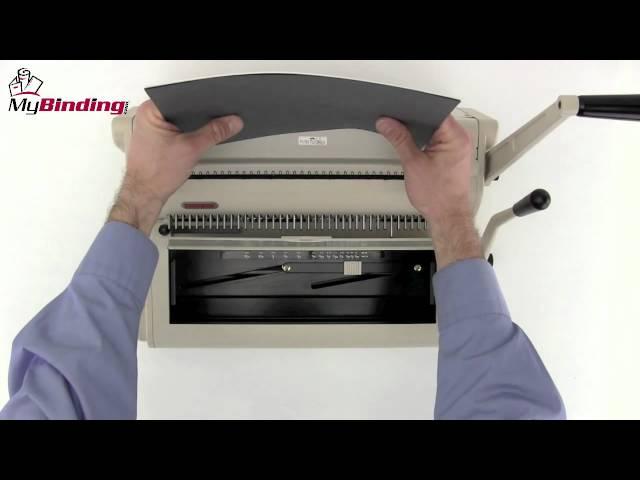 Tamerica TW3100 3:1 Pitch Twin Loop Wire Binding Machine Demo - 1-800-944-4573