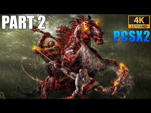 God of War 2 HD Remastered - Full Walkthrough Part 2 [ 4K 60FPS UHD ] - No Commentary ( PCSX2 2024 )