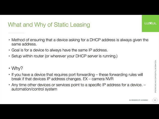 Epic Mesh: How to Set a Static Lease