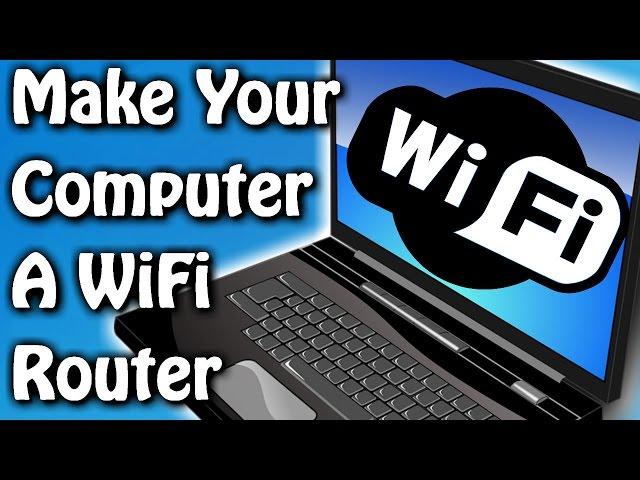 Use Your Computer As WiFi Router Without Any Software 