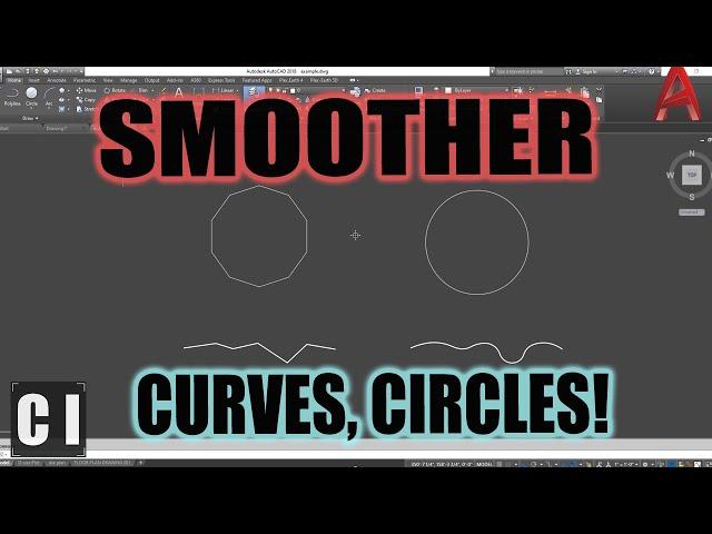 AutoCAD: How to Smooth Curves, Circles, Polylines - Easy Fix, Viewres Command  | 2 Minute Tuesday