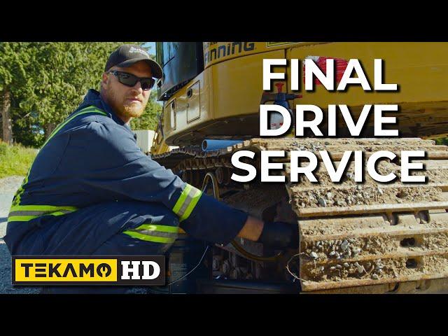 FULL FINAL DRIVE SERVICE (Drain & Refill) — EASY DIY EXCAVATOR MAINTENANCE