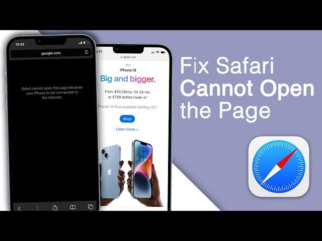 Fix Safari Cannot Open the Page on iPhone [2022]