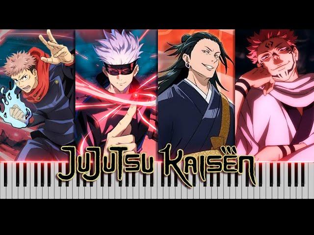 JUJUTSU KAISEN All Openings 1-4 on Piano [FREE MIDI]