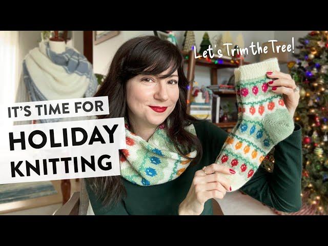 It’s Time for Holiday Knitting with Some New Patterns | Not the Worst(ed) Knitting Podcast Ep 25