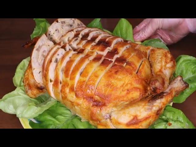 An amazing dish for the NEW YEAR  - Chicken stuffed with pancakes! Your guests will be delighted!