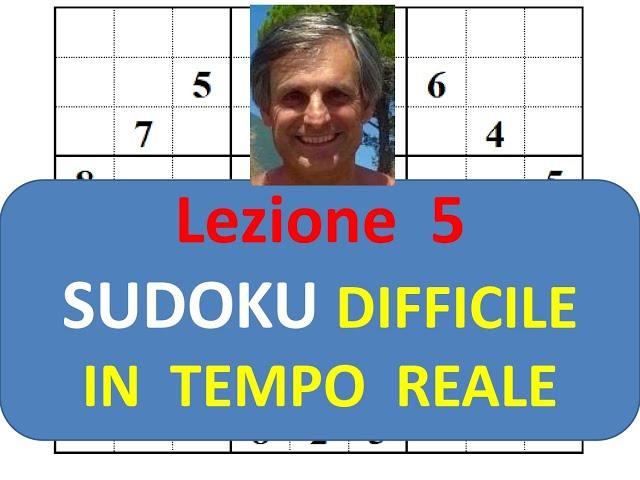 Lezione 5: sudoku difficile in tempo reale