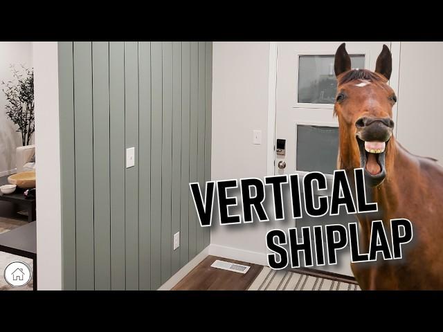 How to install vertical shiplap - DIY REAL shiplap