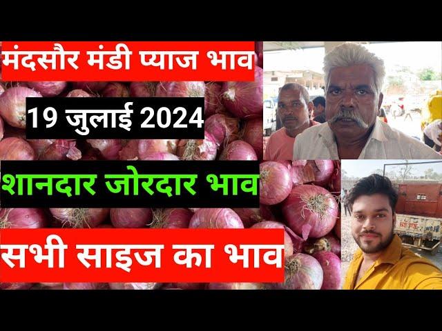 19 July 2024 मंदसौर मंडी का प्याज़ का भाव | Pyaj Ka Bhav