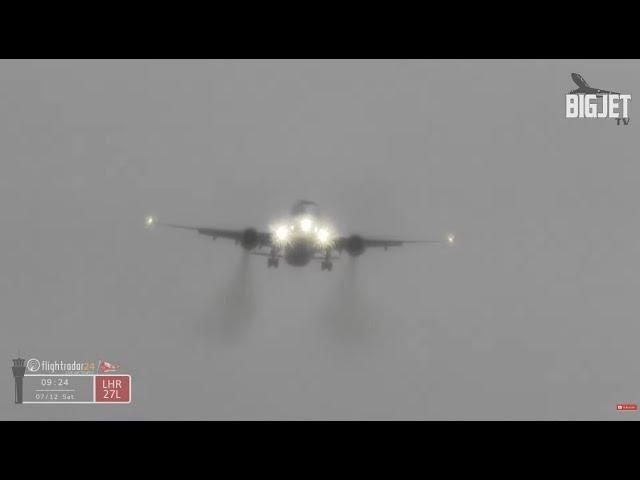 LIVE: #StormDarragh at London Heathrow Airport [Part One]