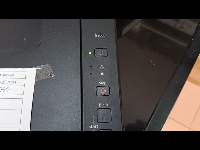 Canon G2000, G3000 error LED blinking 8 times