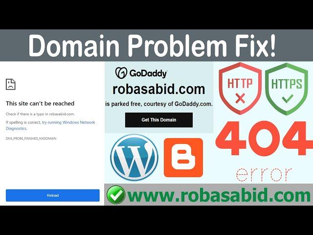 Website Not Open Without www || Godaddy Domain Not Working || Godaddy Redirect Domain