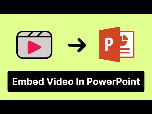 How to Embed A Video in PowerPoint | Quick & Easy!