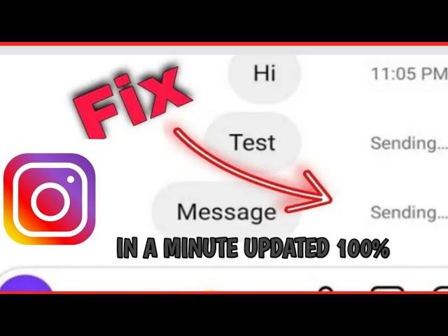 how to fix Instagram message not sent problem (Instagram message sending problem 2022)
