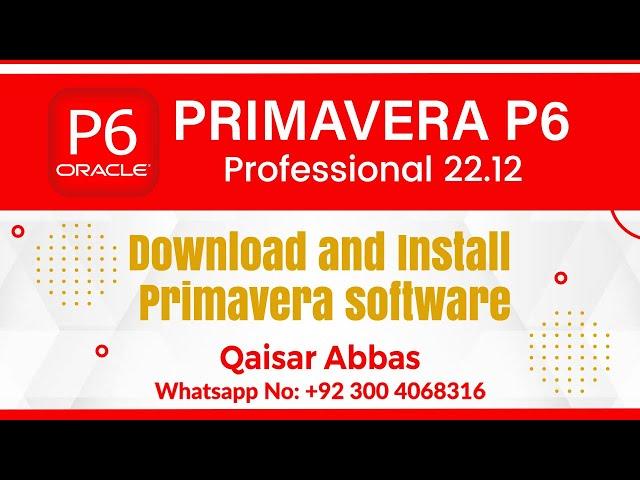 How to download and Install Primavera P6 Professional 22.12 I Primavera P6 Latest Release#primavera