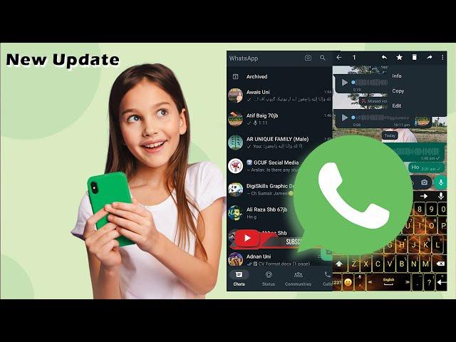 What's app New Update 2023 for Interface and Message Edit