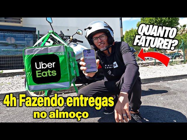 QUANTO GANHEI EM 4H DE ENTREGAS EM PORTUGAL | Uber Eats Estafeta