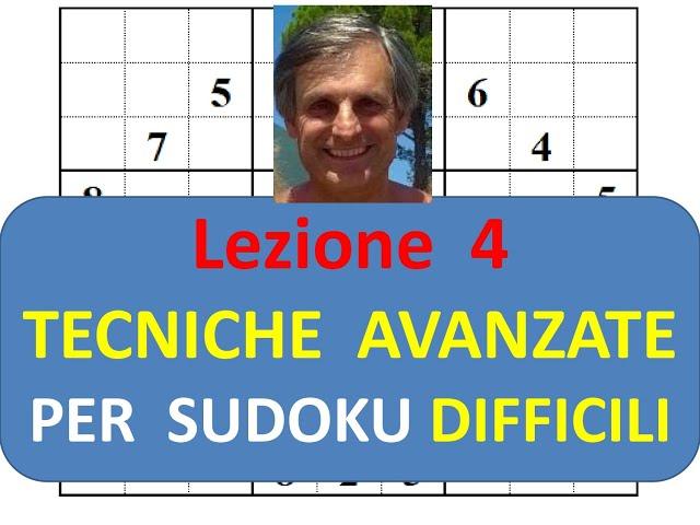 Lezione 4: tecniche avanzate per sudoku difficili