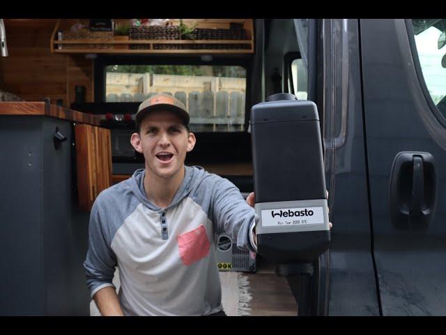 INSTALLING a WEBASTO heater in a RAM PROMASTER DIY Campervan and Step for Swivel Seat