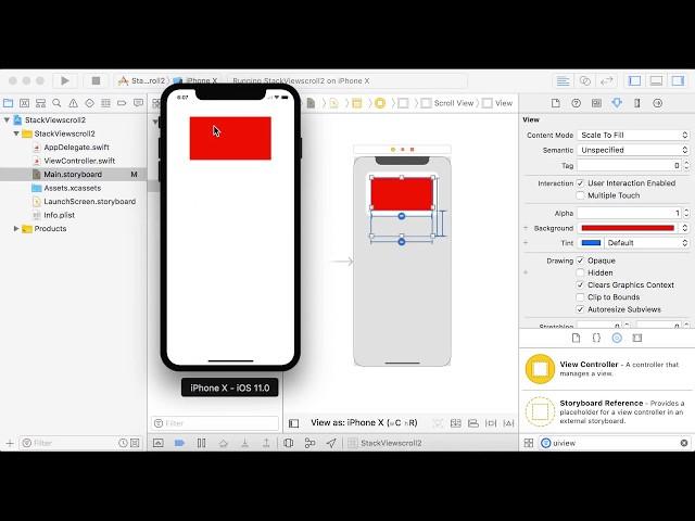 Scroll StackViews using only Storyboard in Xcode