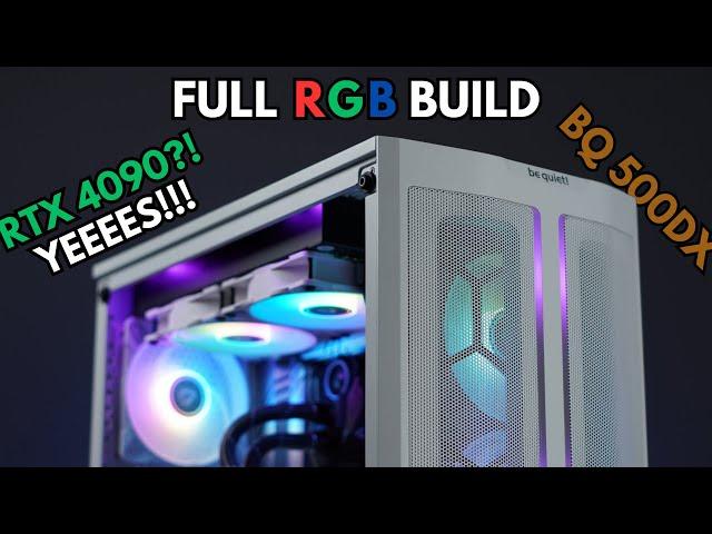 White RGB High End PC Powerhouse Build in Pure Base 500DX with RTX 4090 i7 13700K