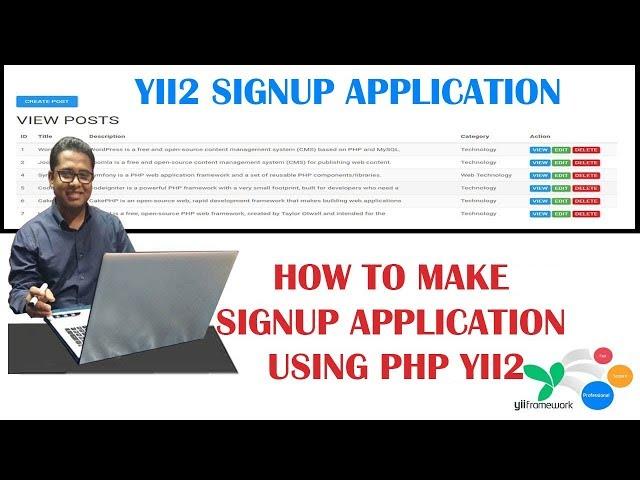 How to Make a Registration Application Form using PHP YII2