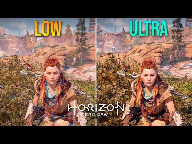 Horizon Zero Dawn Very Low vs Ultra ( Graphics Comparison)